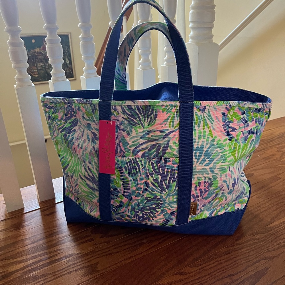 COPY - Lilly Pulitzer mercato beach tote bag